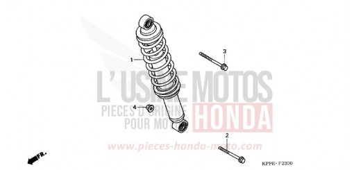 COUSSIN ARRIERE CBR125RWA de 2010